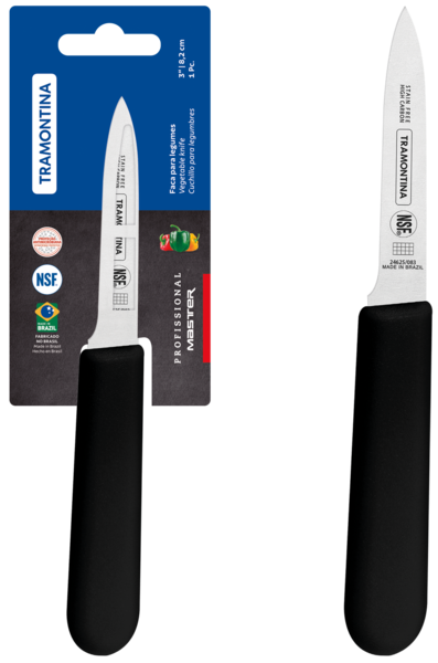Ніж для овочів Tramontina Profissional Master black, 76 мм