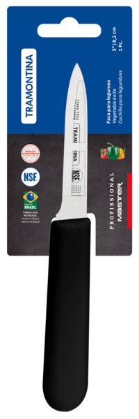 Ніж для овочів Tramontina Profissional Master black, 76 мм