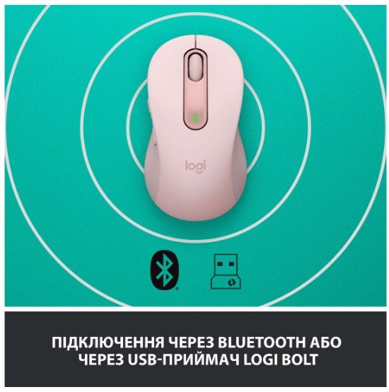 Миша Logitech Signature M650 L Wireless Rose (910-006237)