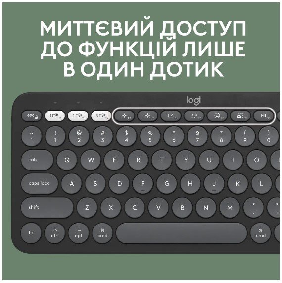 IT набір Logitech Pebble 2 Combo for Mac Tonal Graphite