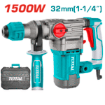 Перфоратор TOTAL TH1153256 SDS-Plus, 1500Вт, 0-950об/хв, 5.5Дж, 0-4500 уд/хв