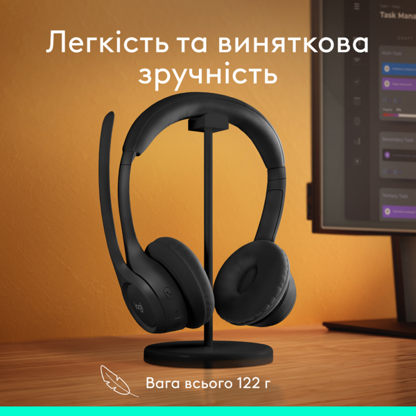 Гарнітура Logitech Zone 300 Wireless Headset BT Black (981-001407)