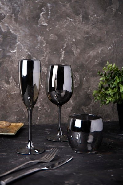 Набір келихів Luminarc Delice Graphite, 6х160 мл