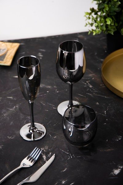 Набір келихів Luminarc Delice Graphite, 6х360 мл