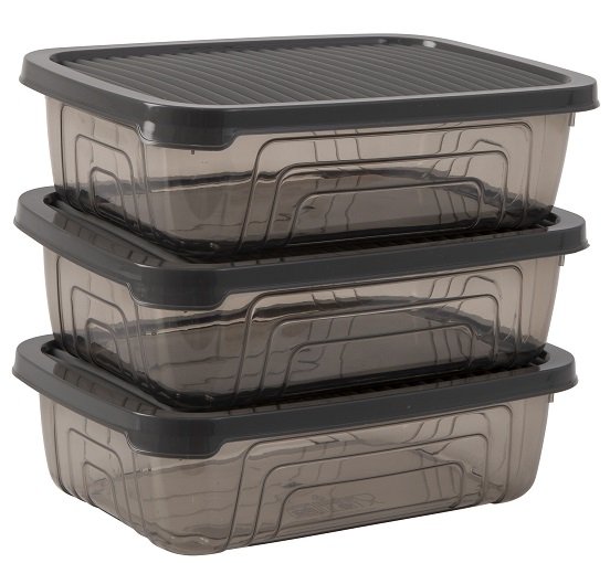 Набір контейнерів Herevin Style Grey 0.6 л (162331-012)