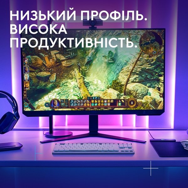 Клавіатура Logitech G515 LIGHTSPEED TKL Wireless Gaming White (920-012539)