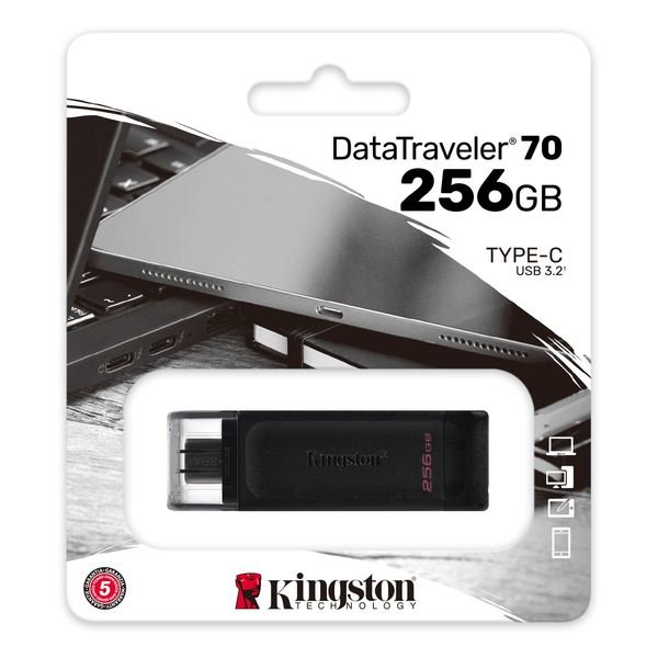 Flash Drive Kingston DT70 256GB, Type-C, USB 3.2