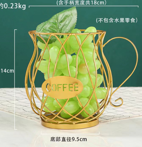 Ваза для фруктів Viva Lacy Mug Gold