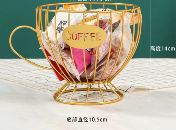 Ваза для фруктів Viva Lacy Cup Gold