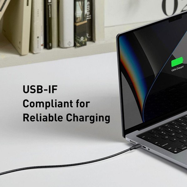 Кабель Anker 544 USB-C to USB-C – 1.8m 140W Bio-Nylon Black