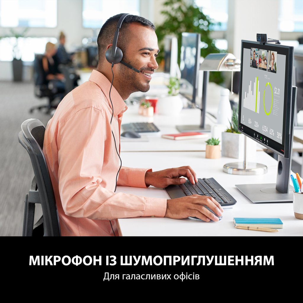 Гарнітура Logitech Stereo Headset H340