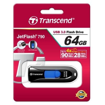 Flash Drive Transcend JetFlash 790 64GB (TS64GJF790K) Black
