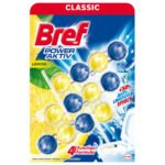 Туалетний блок Bref Сила Актив Триопак Лимонная Свежесть 3х50 г (9000100753463)