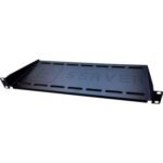 Полка 19″ Eserver 1U глуб. 200мм, цвет черный (PK-1U-200-B)
