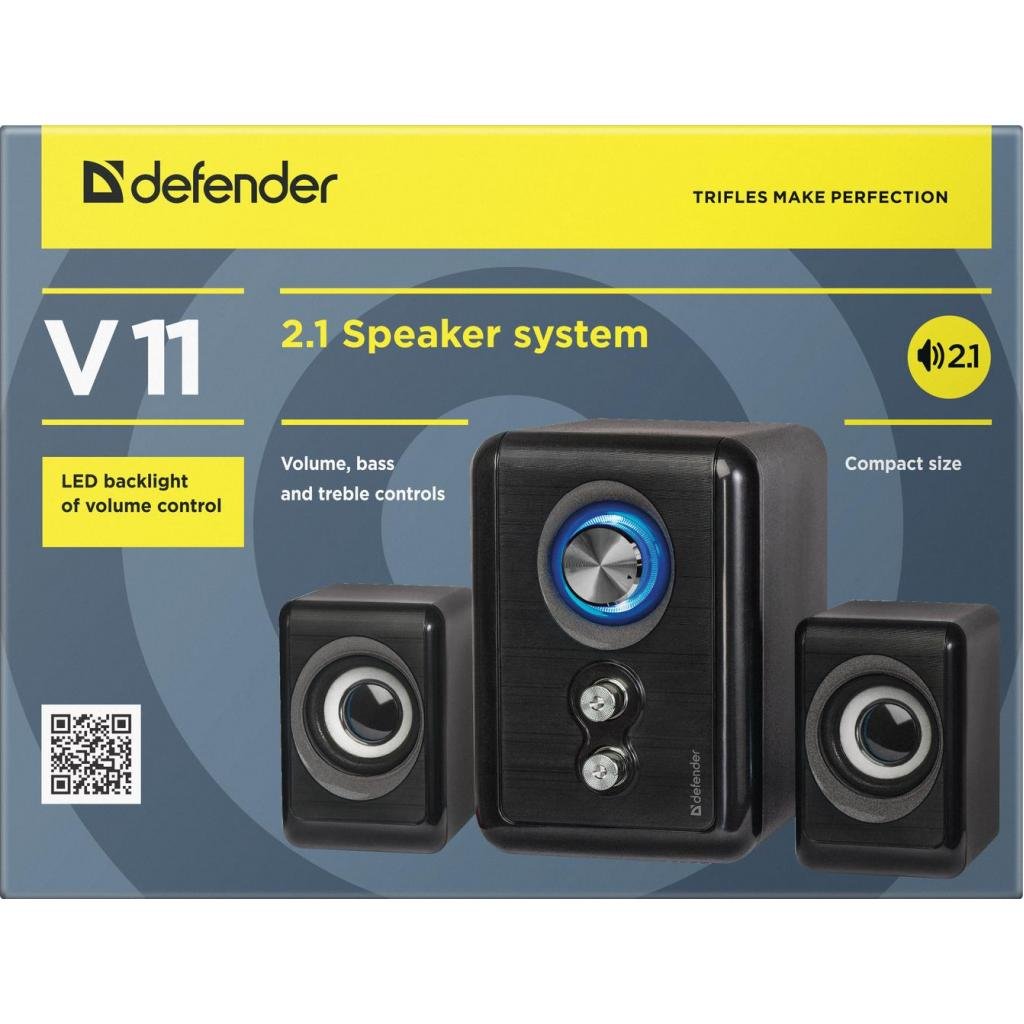 Акустика Defender V11 11 Вт 2.1 system, USB (65111)