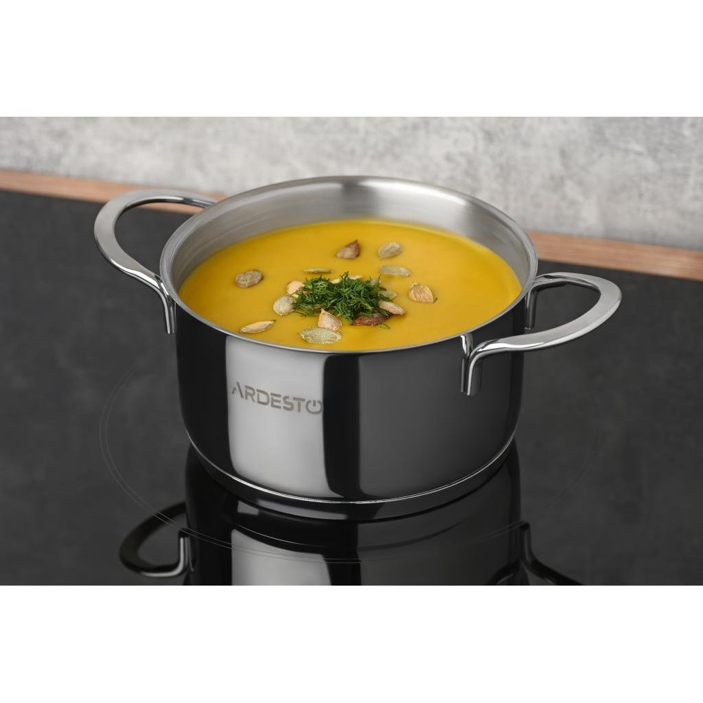 Каструля Ardesto Luna з кришкою 1,2 л (AR0612S)