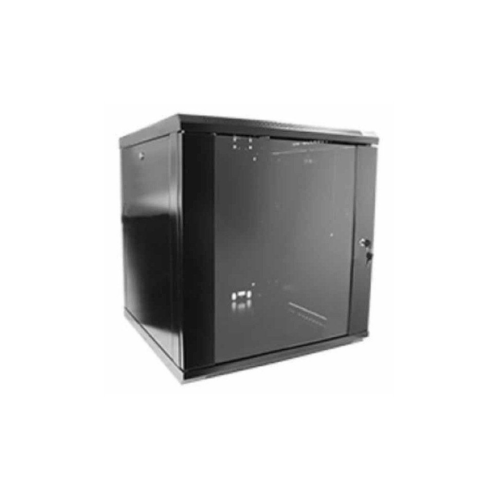 Шафа настінна Hypernet 12U 19″ 600×600 (WMNC66-12U-FLAT-BLACK)