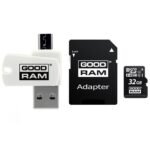 Карта пам’яті GoodRam MicroSDHC 32GB UHS-I Class 10 (M1A4-0320R12) + Adapter + CardReader