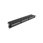 Патч-панель 19″ 24xRJ-45 STP cat.5e, 1U Molex (KD-PP30-STP-C5e-24P)