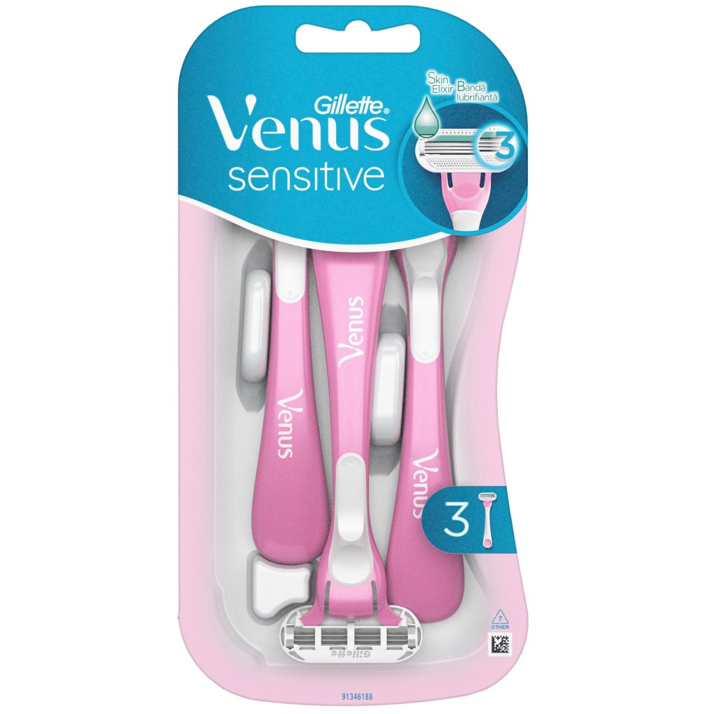Бритва Gillette Venus Smooth Sensitive 3 шт. (7702018491544)