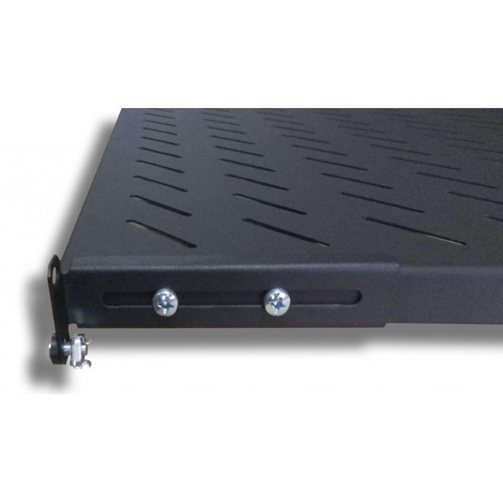 Полка 19″ Hypernet 1U глиб. 400мм, в шкафи глибиною 600мм, чорна (U-FS-60-BLACK)