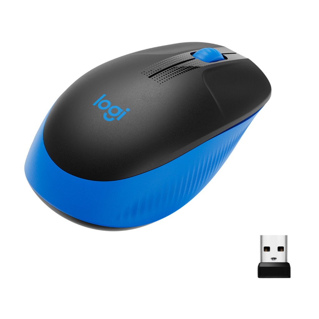 Миша Logitech M190 Full-size Wireless Blue