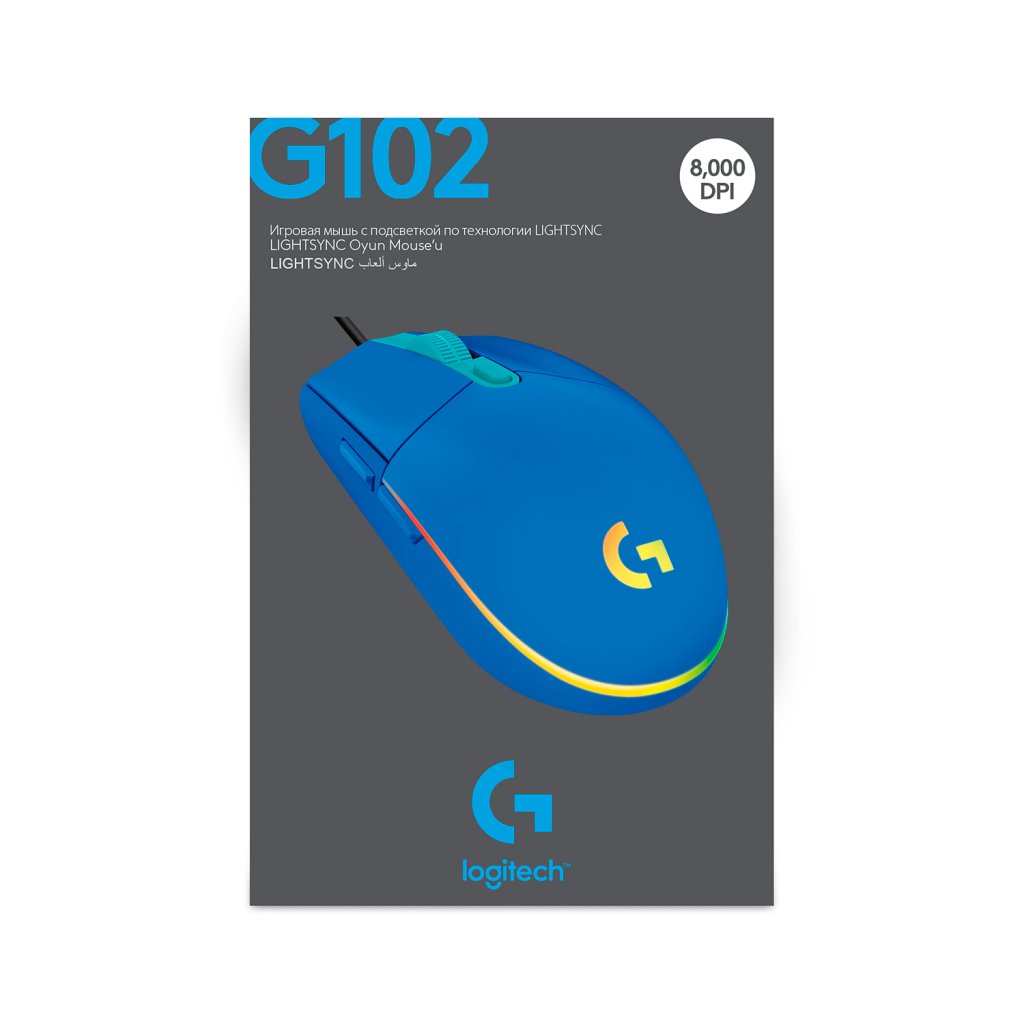 Миша Logitech G102 Lightsync (910-005801) Blue