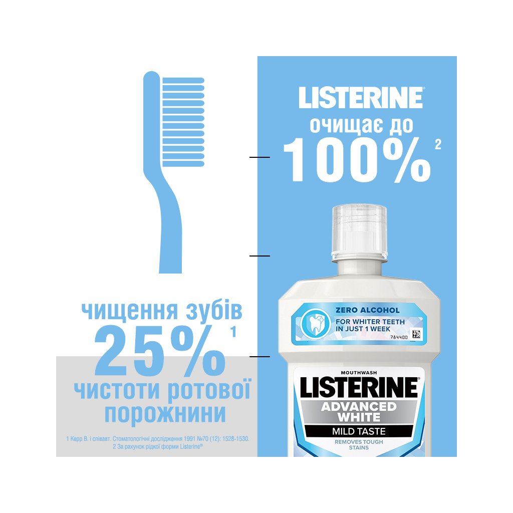 Ополіскувач для порожнини рота Listerine Ультравибілювання 500 мл (3574661491776)