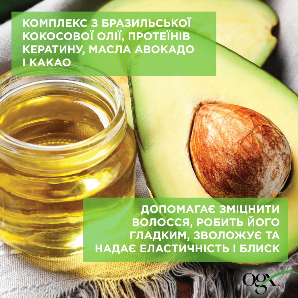 Кондиціонер для волосся OGX Brazilian Keratin Smooth для зміцнення волосся 385 мл (0022796976024)