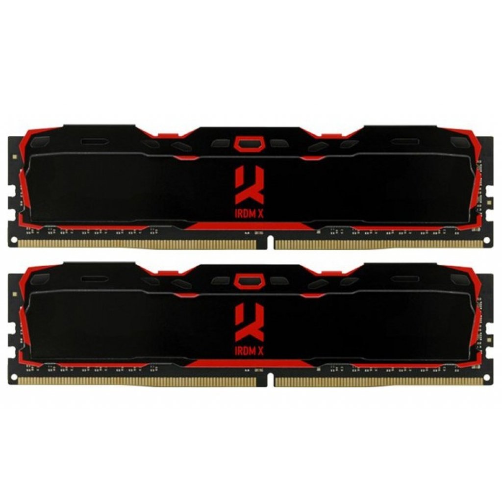 Модуль пам’яті для комп’ютера DDR4 16GB (2X8GB) 3200 MHz IRDM X Black Goodram (IR-X3200D464L16SA/16GDC)
