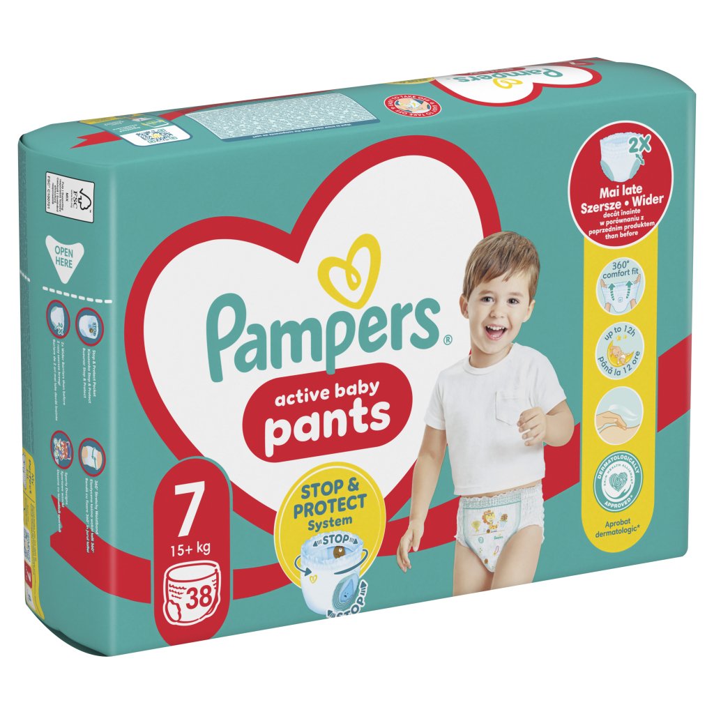 Підгузки Pampers трусики Pants Giant Plus Розмір 7 (17+ кг) 38 шт. (8006540069387)