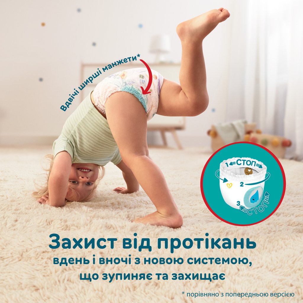 Підгузки Pampers трусики Pants Giant Plus Розмір 7 (17+ кг) 38 шт. (8006540069387)