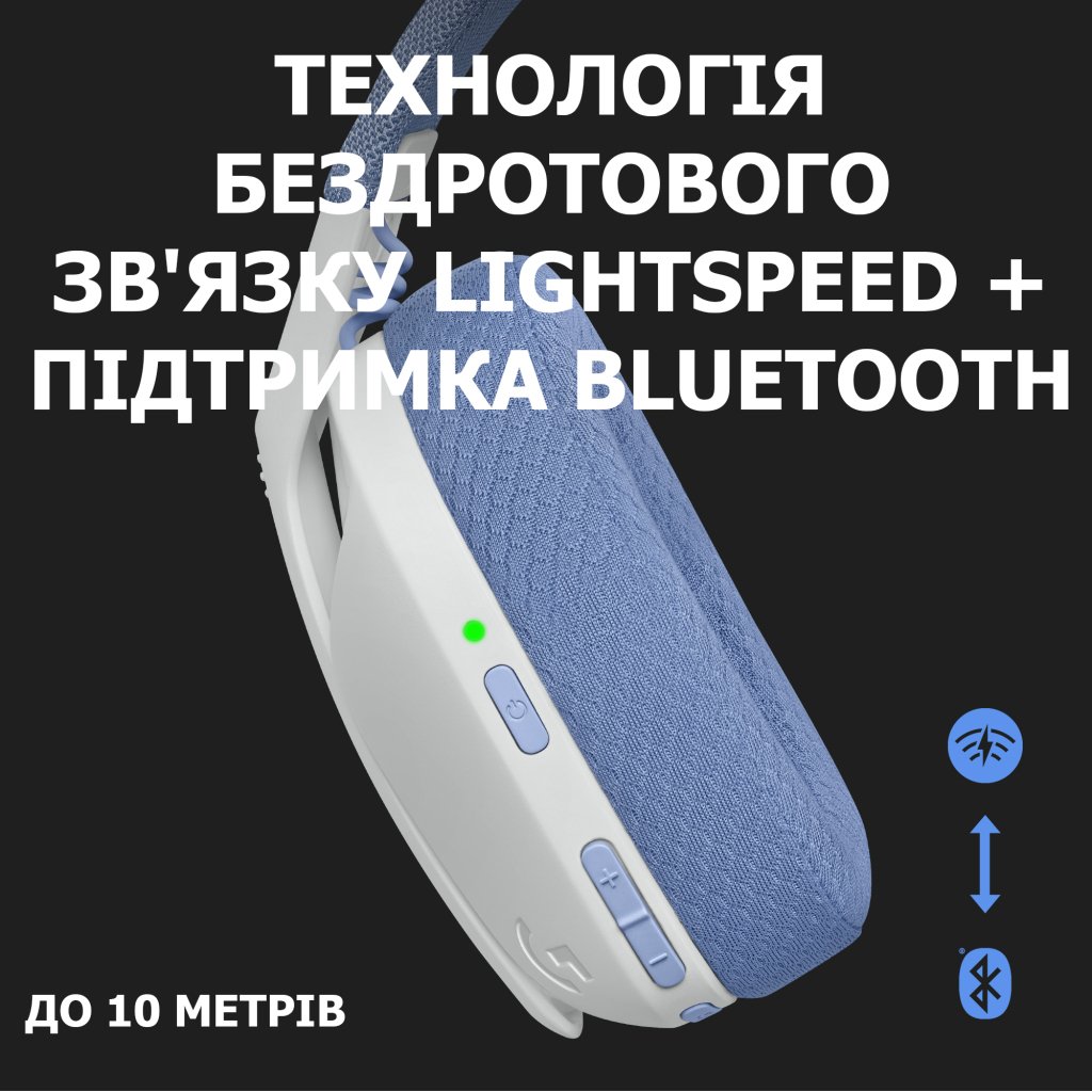 Гарнітура Logitech G435 LIGHTSPEED Wireless Gaming – White