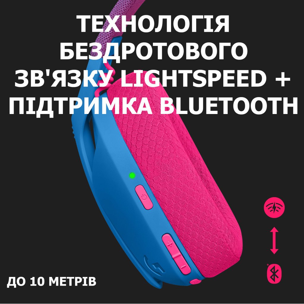 Гарнітура Logitech G435 Lightspeed Wireless Gaming – Blue (981-001062)