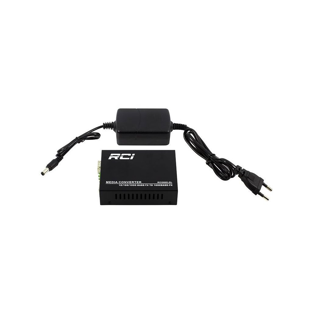 Медіаконвертер RCI 1G, SFP slot, RJ45, standart size metal case (RCI300S-GL)