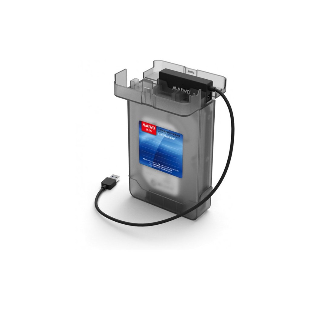 Кишеня зовнішня Maiwo K104A USB 3.0 – SATA III, с блоком питания 12В/2А (K10435)