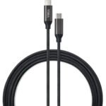 Дата кабель USB Type-C to Type-C 2.0m 100W E-Mark Chip Nylon Vinga (VCPCTC100BK2)