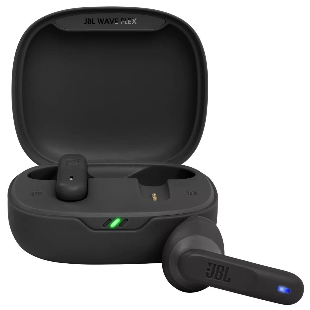 Гарнітура JBL WAVE FLEX Black (JBLWFLEXBLK)