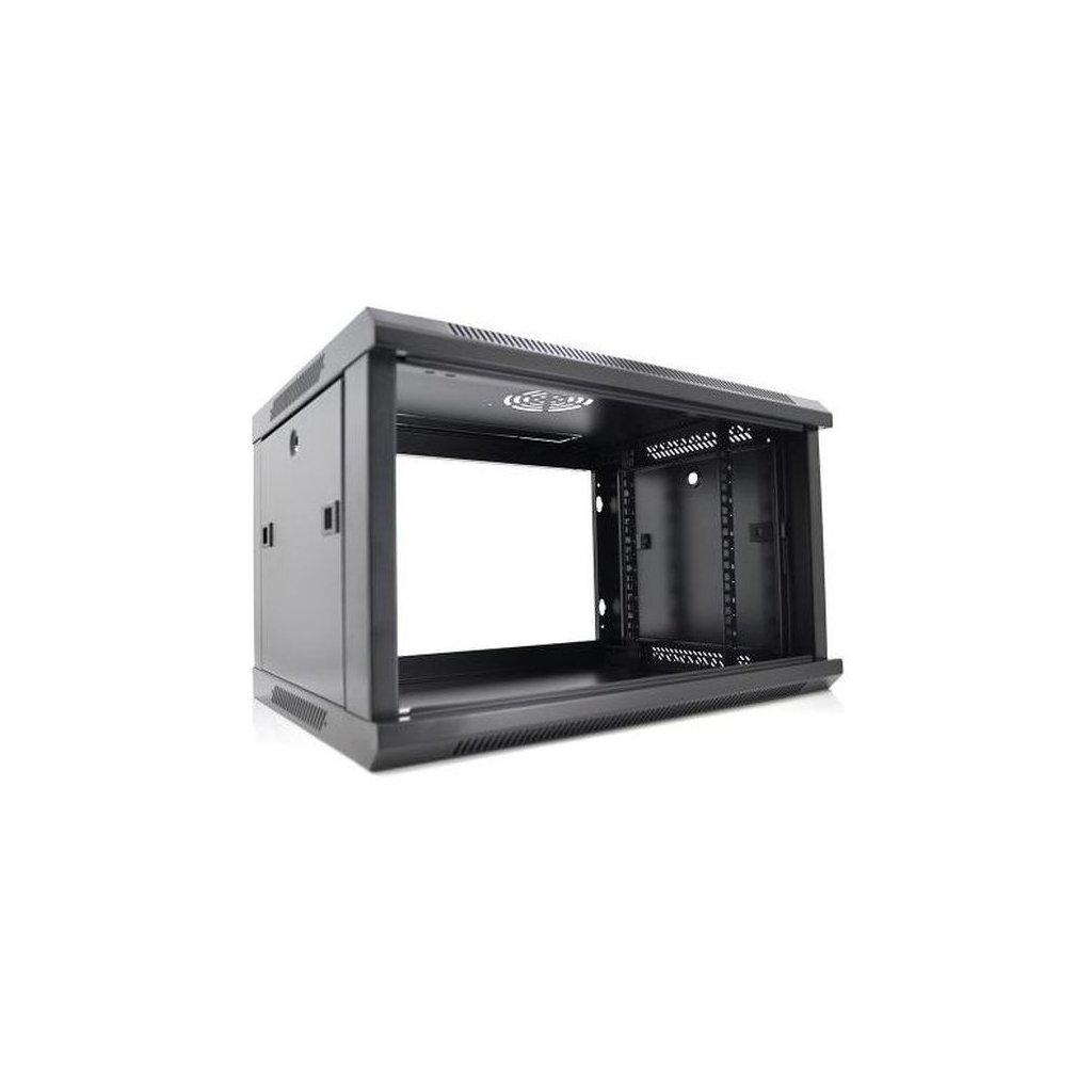 Шафа настінна Merlion 6U 19″ 600*600*367 (Ш*Г*В)мм, black (Ml3-6606 / 23525)