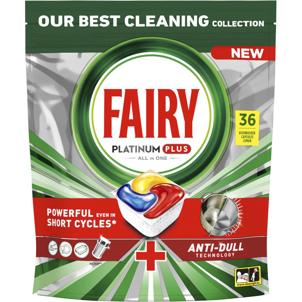 Таблетки для посудомийних машин Fairy Platinum Plus All in One Lemon 33 шт. (8001841956541)