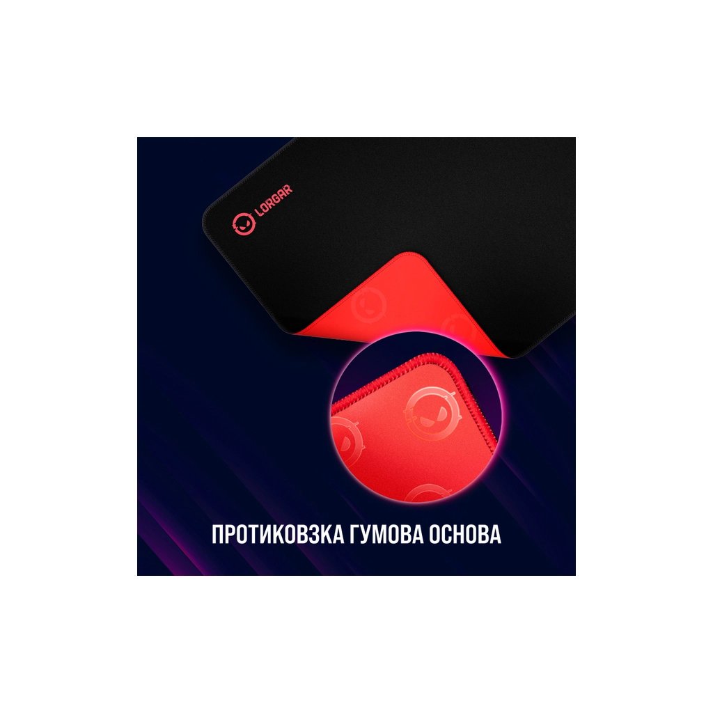 Килимок для мишки Lorgar Main 323 Black/Red (LRG-GMP323)