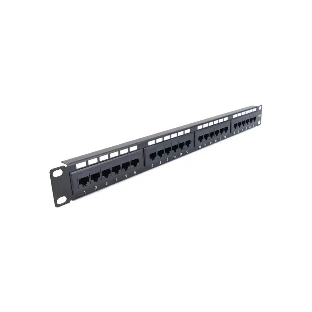 Патч-панель Hypernet 19″ 24 порти UTP cat.6 (PP-KUTP6-24-NM)