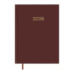 Тижневик Buromax датований 2024 MONOCHROME A5 бордовий (BM.2160-13)