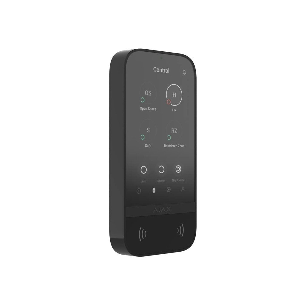 Клавіатура до охоронної системи Ajax KeyPad TouchScreen чорна