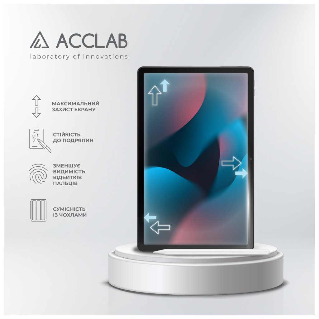 Скло захисне ACCLAB Full Glue Lenovo Tab M10 Plus 3rd/TB-125F 10.6” (1283126578038)