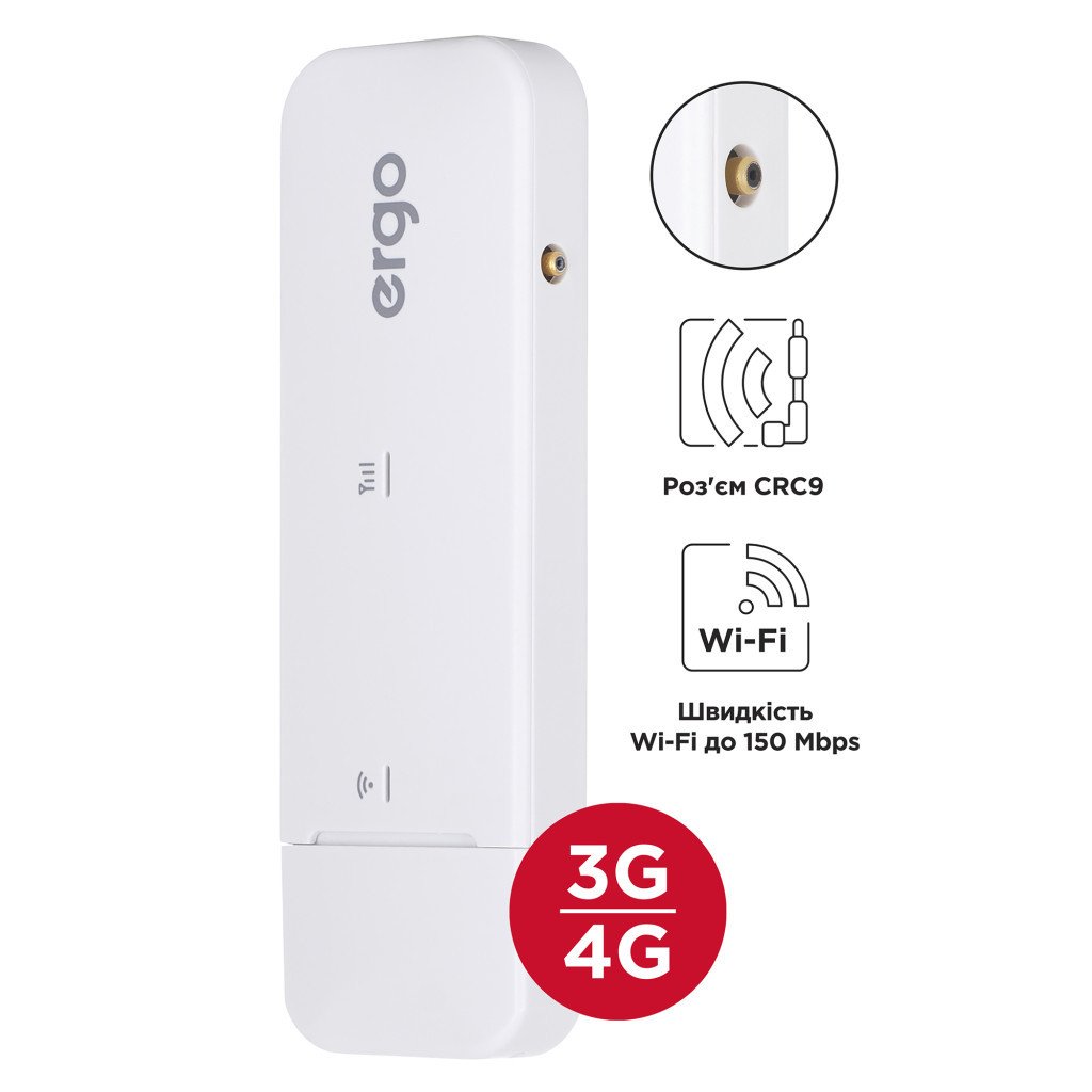 LTE USB Wi-Fi роутер ERGO W023-CRC9