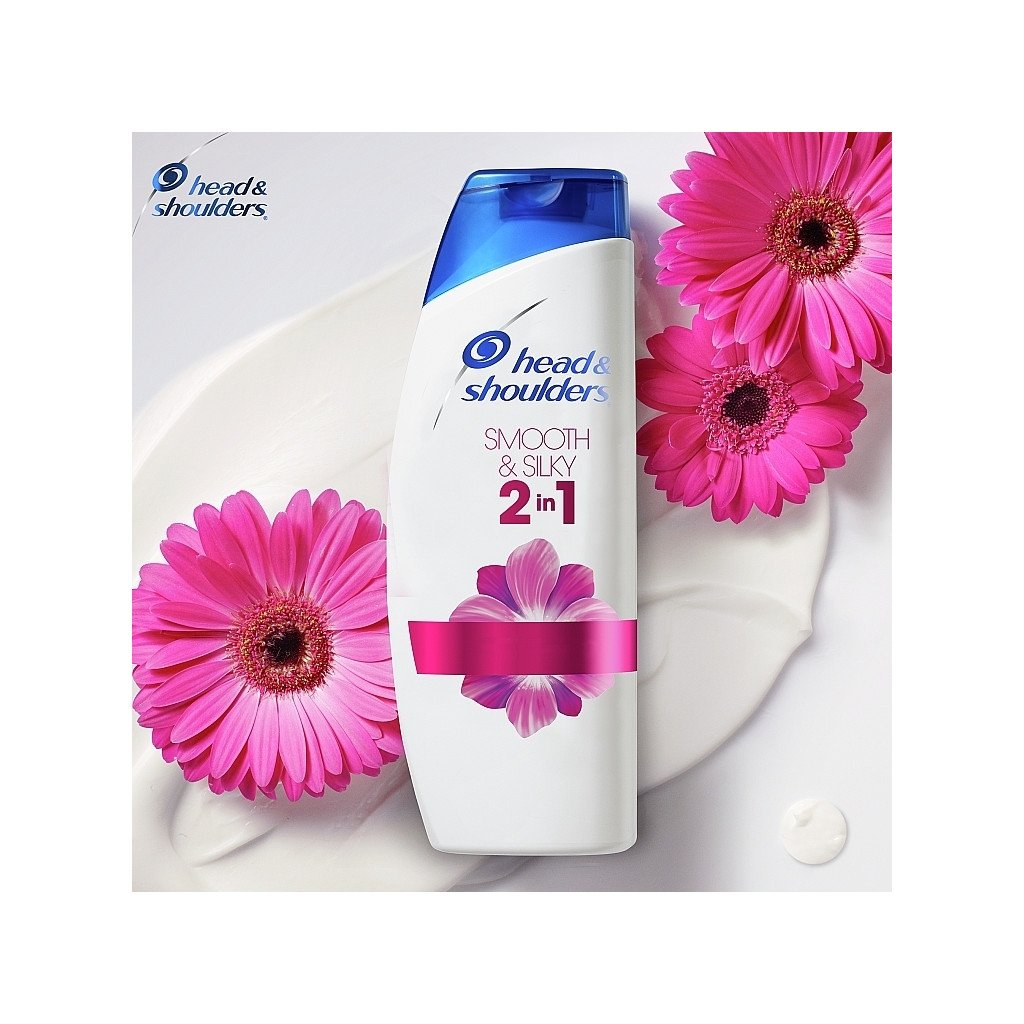Шампунь Head & Shoulders 2 в 1 Проти лупи Гладеньке та шовковисте 330 мл (8700216304856)
