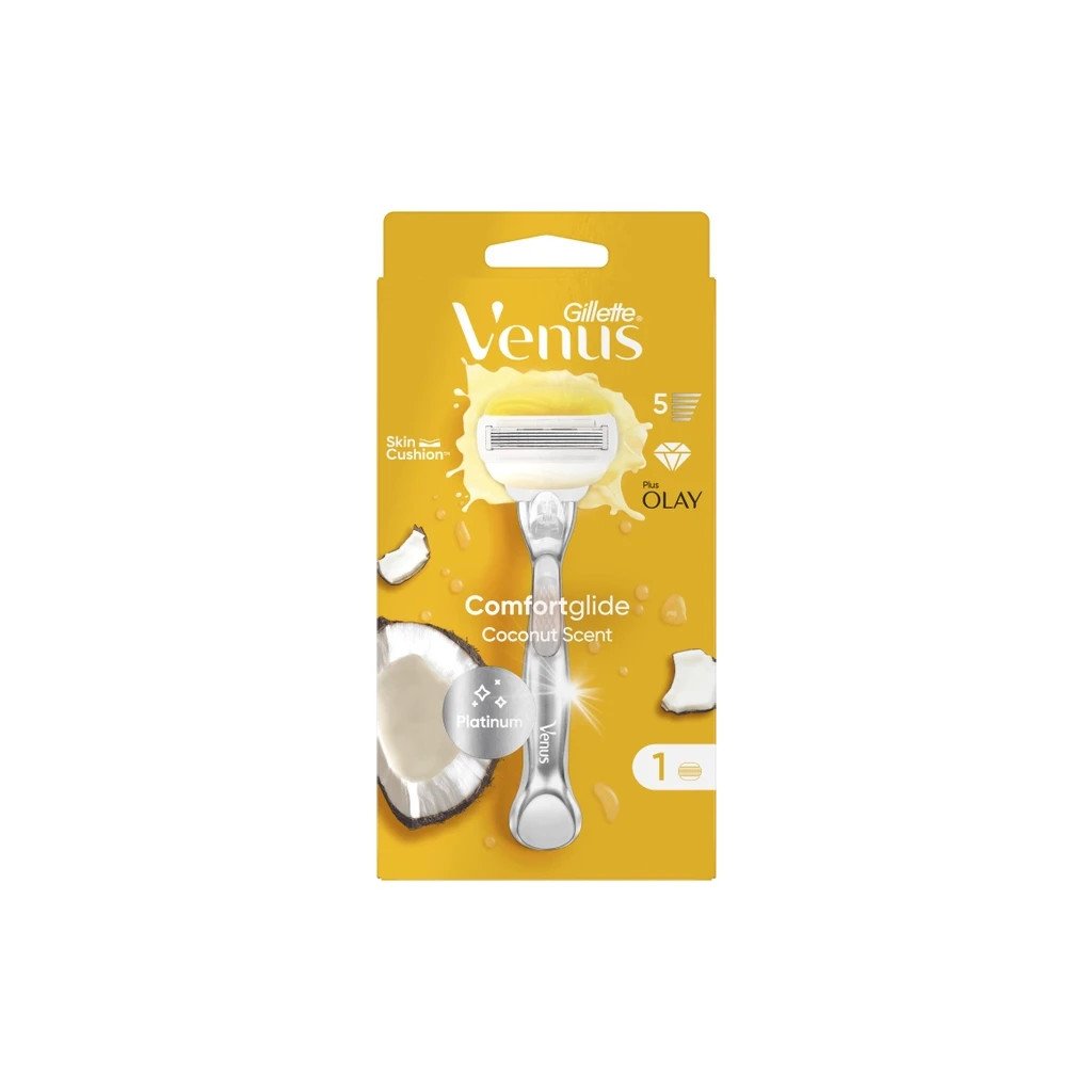 Бритва Gillette Venus ComfortGlide Olay з кокосом з 1 змінним картриджем (7702018339877)