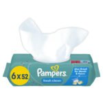 Дитячі вологі серветки Pampers Fresh Clean 6 пачок х 52 шт (8001841078175)