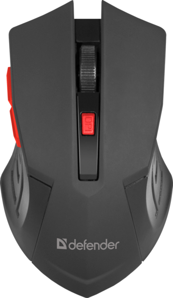 Мишка Defender Accura MM-275 Black-Red (52276)